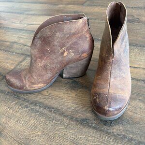 Kork-Ease Western Style Leather Booties